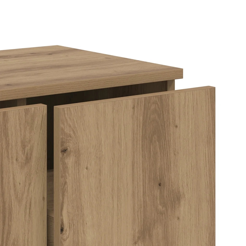 Mobile Porta TV Rovere Artigianale 80x34x30 cm Truciolato