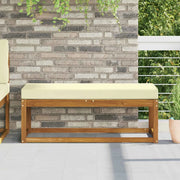 Cuscino da Sedia Esterno Crema 115 x 40 x 8 cm 100% Poliestere 900967