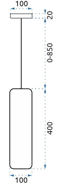 Lampada Pensile Vetrata White Gold APP665-1CP