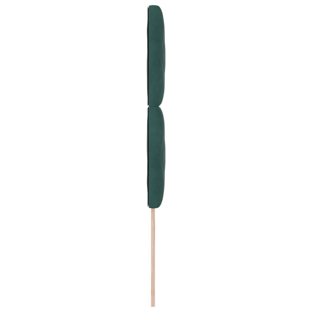 Testata LED Design Blocchi Di Diamante Verde Scuro 90 cm Velluto