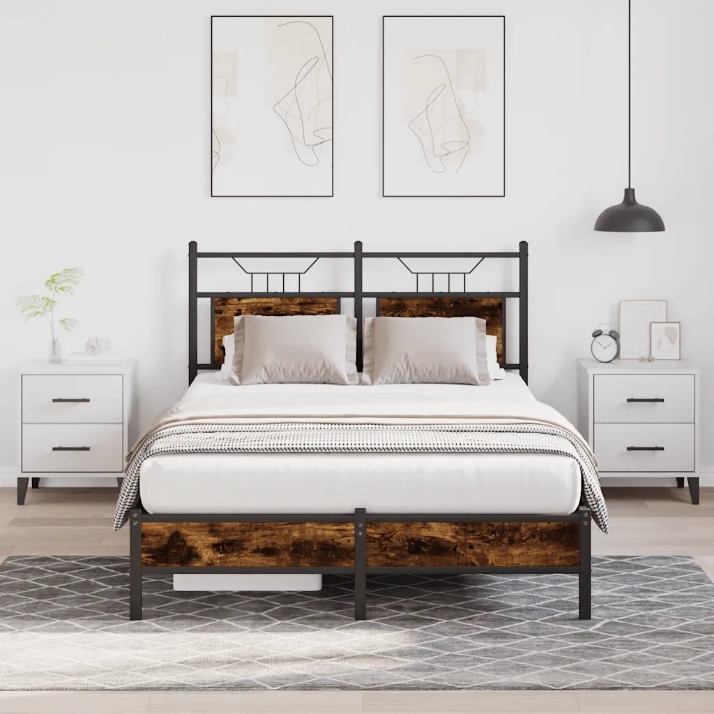 Giroletto senza Materasso Rovere Fumo 120x190 cm in Truciolato