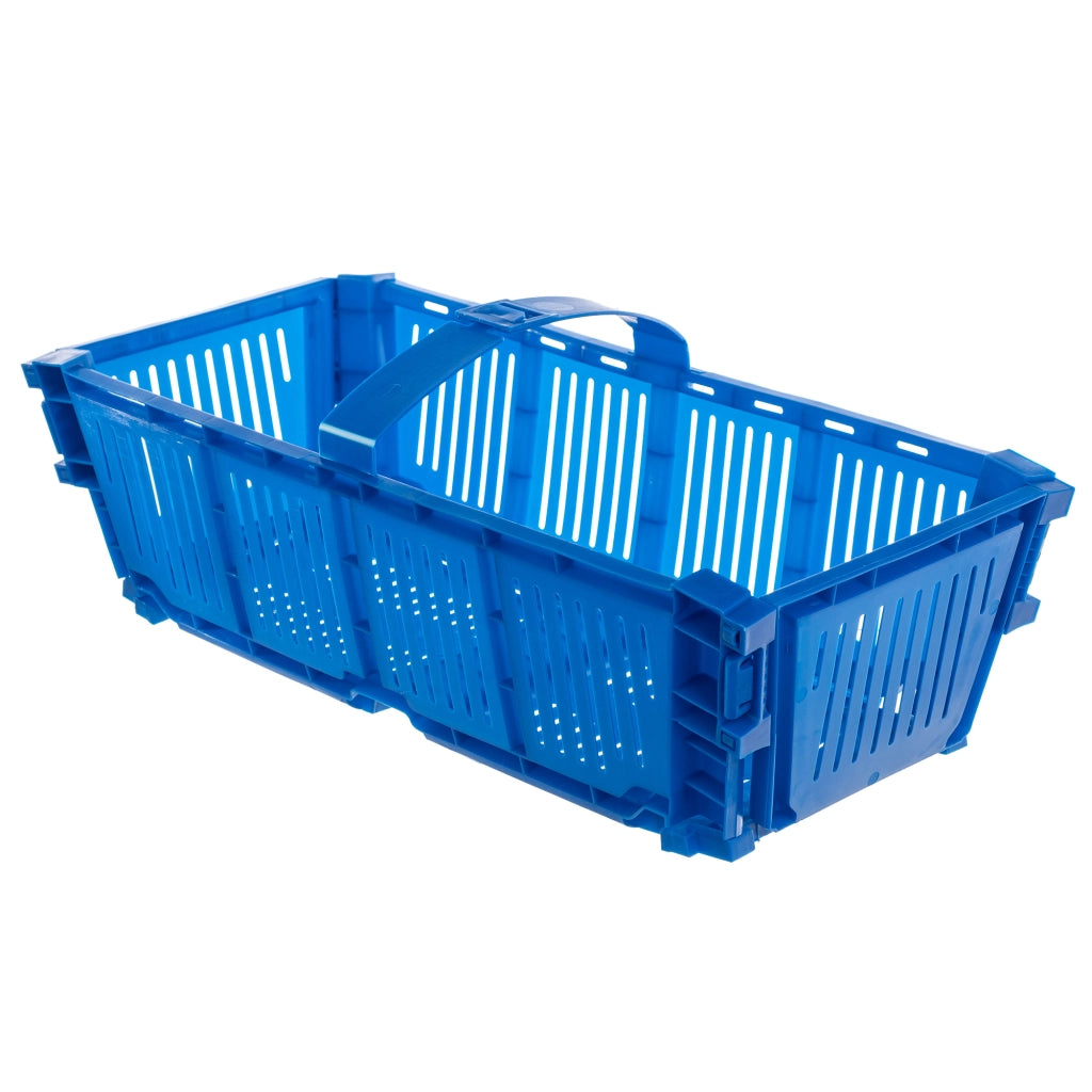 Cesto pieghevole KADAX per frutta e fragole, in plastica, 2 kg