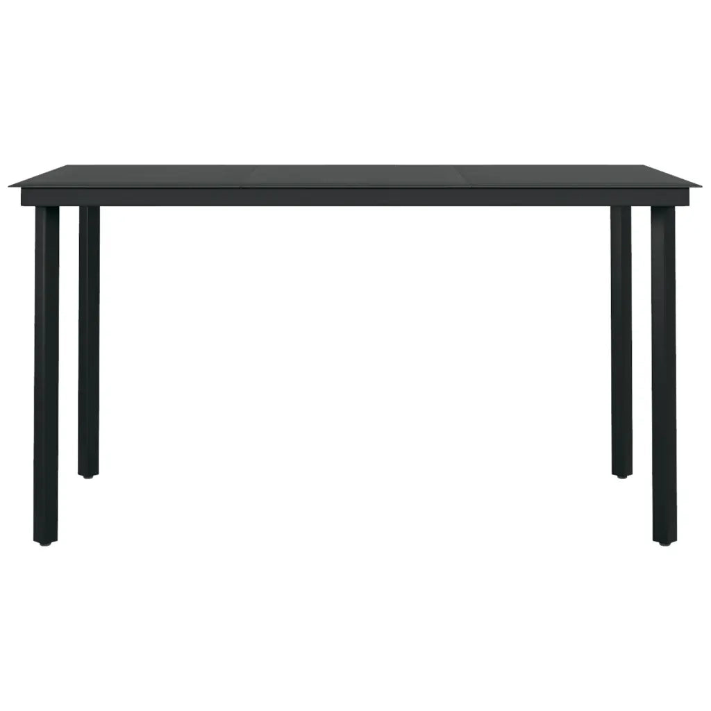 Set da Pranzo per Giardino 7 pz con Cuscini Marrone e Nero cod mxl 42242