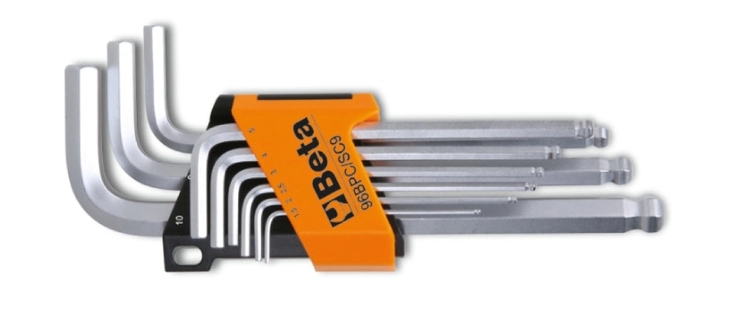 Serie Chiavi Maschio Esagonali Estremita Sferica Art 1,5÷10 mm 9 Pezzi