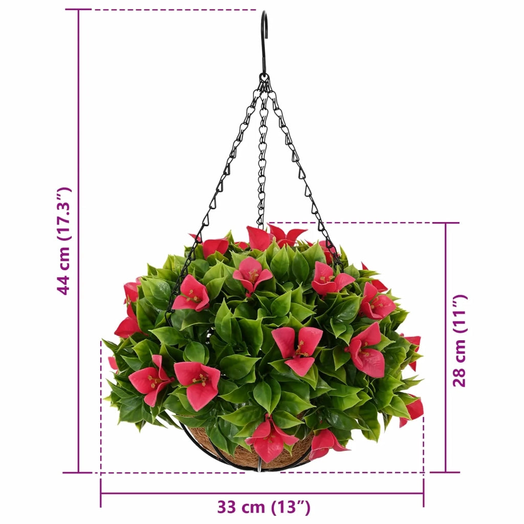 Fiori Artificiali Rosato 33 x 33 x 44 cm PE e Acciaio CFW9929741