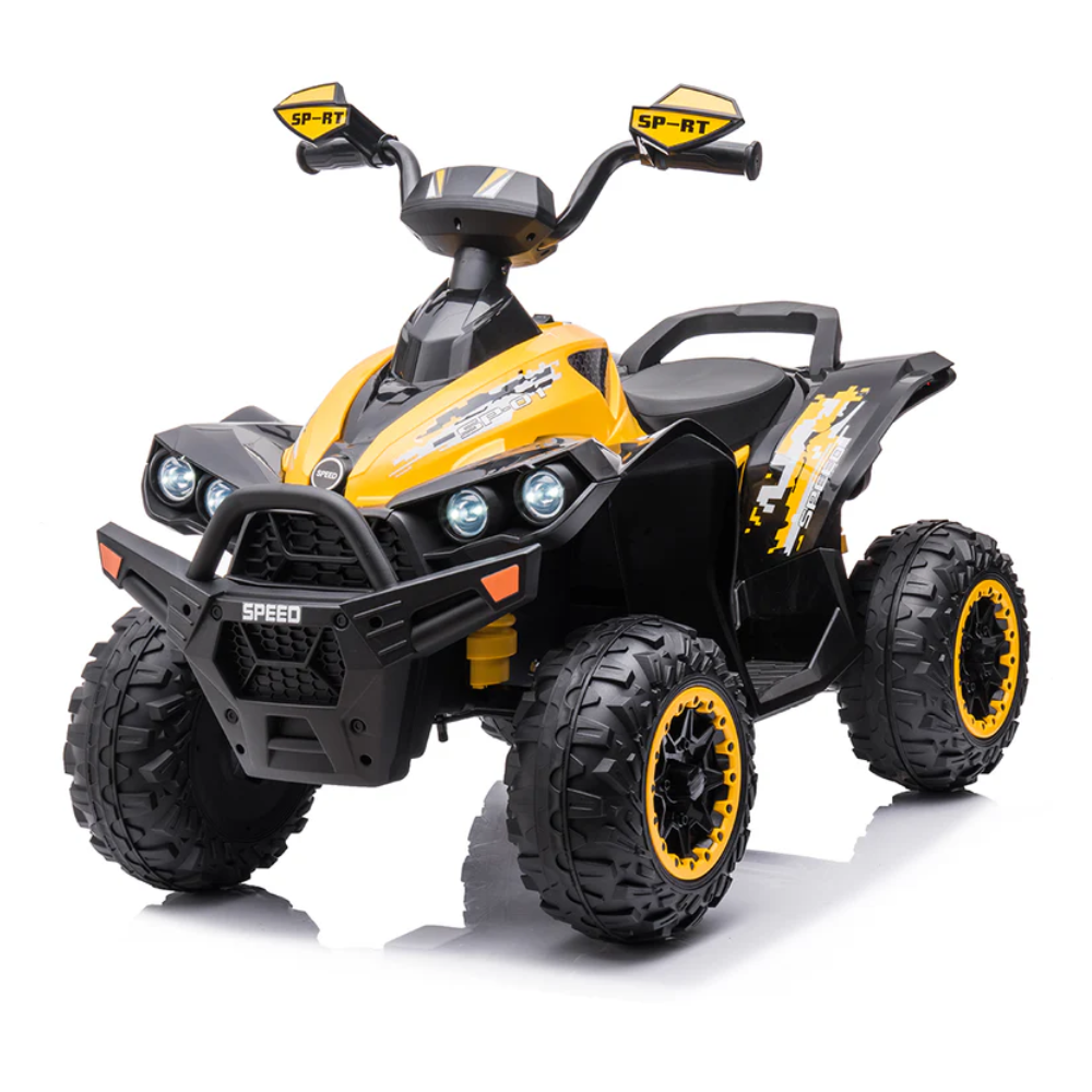 Quad Elettrico per Bambini Quad Medio Sport 12V-Giallo