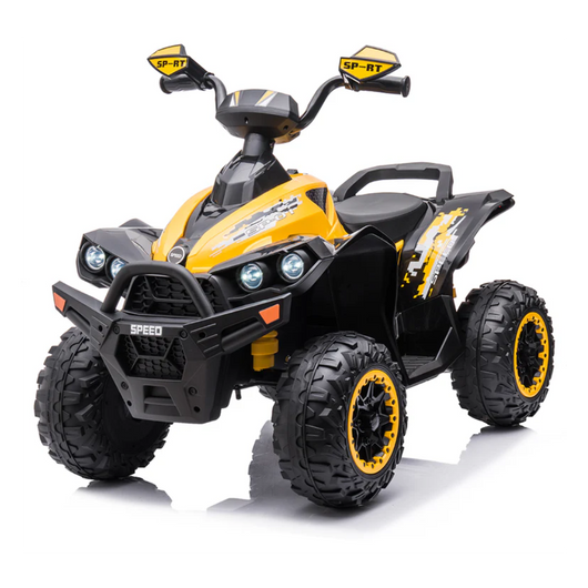 Quad Elettrico per Bambini Quad Medio Sport 12V-Giallo