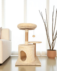 Letto ad albero per gatti in madreperla