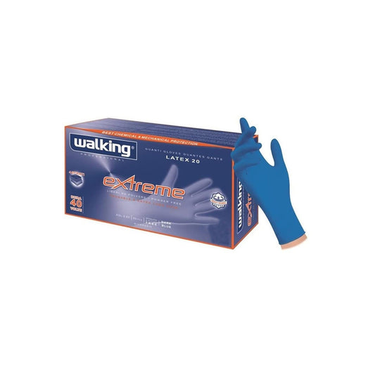 Extreme Guanti Professionali Monouso in Lattice, confezione 50 pz - taglie S/M/L/XL | Walking M