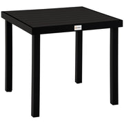 Tavolo da pranzo per giardino 4 persone ¨C zephmum ¨C alluminio nero 78x78x74