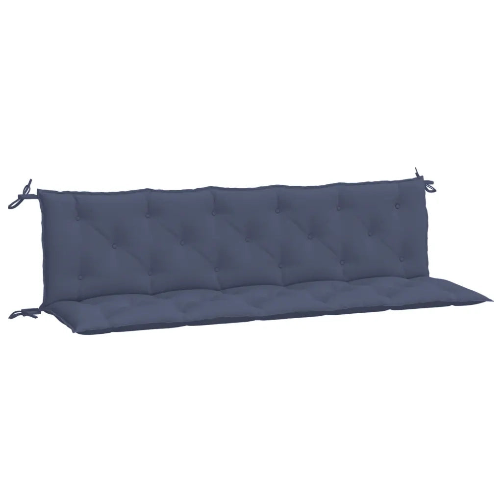 Cuscini per Panca 2 pz Blu Marino 180x50x7 cm in Tessuto Oxford 379106