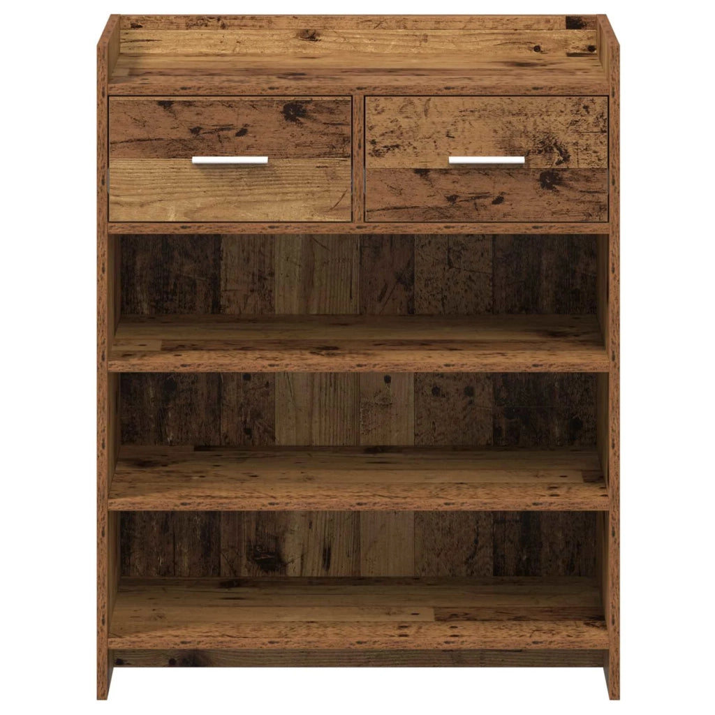 Mobile per scarpe con cassetto Legno antico 73,5 x 36 x 92 cm 8011329