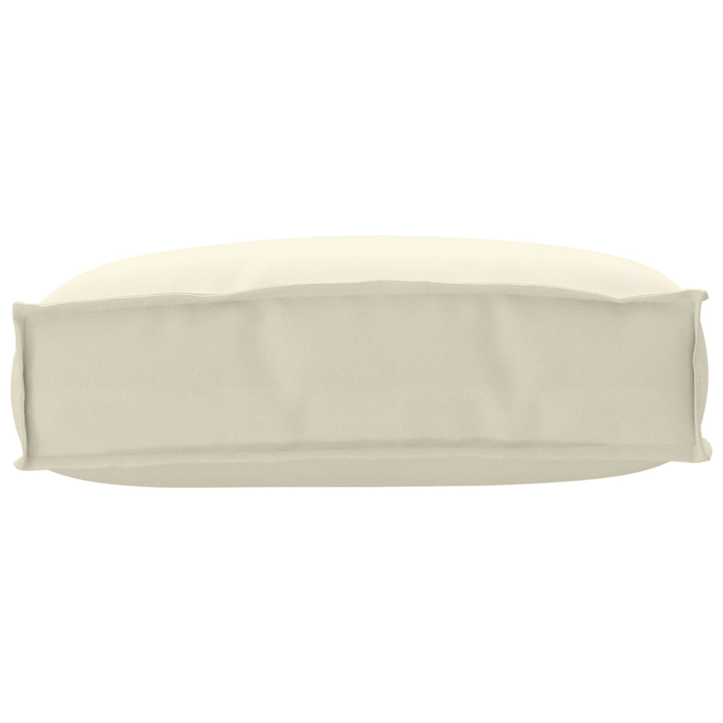 Cuscino per Pallet per Supporto Schienale Crema 50x40x12 cm Tessuto Oxford