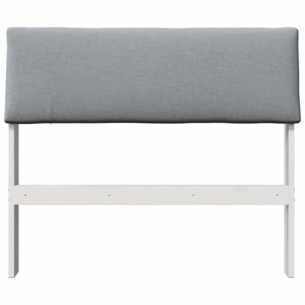 Testiera imbottita Grigio chiaro 90 cm Pino massello