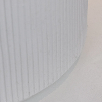 Camino a Bioetanolo Braciere da Pavimento Ø36xh56 cm per Interno ed Esterno Modigliani Bianco Perla