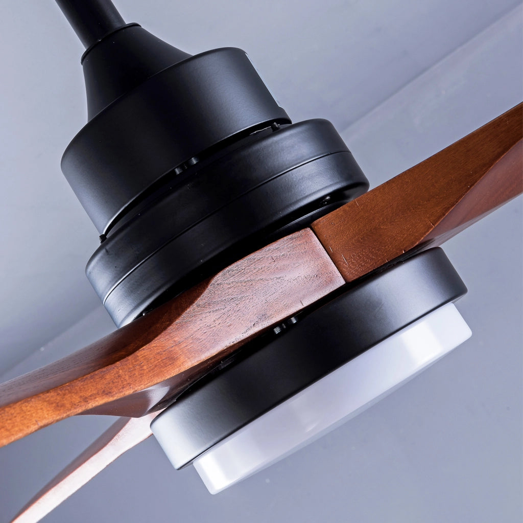Ventilatore da soffitto 42" con luce, 6 velocità, motore DC reversibile e telecomando