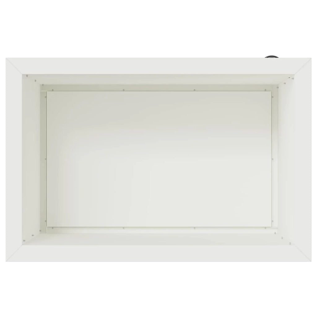 Fioriera da giardino con LED Bianco 40 x 60 x 40 cm Acciaio 8008142