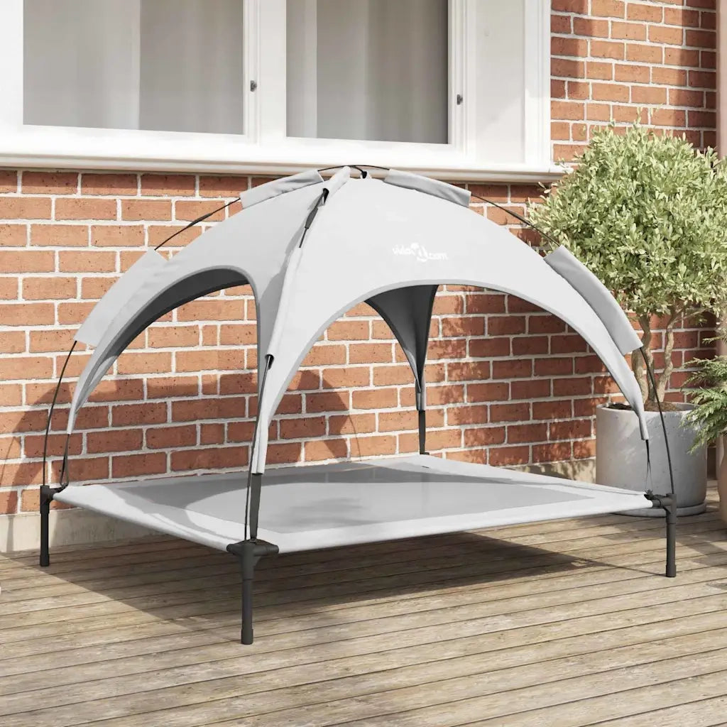 Letto per Cani Grigio Argento 104 x 86 x 84,5 cm Acciaio CFW2434239