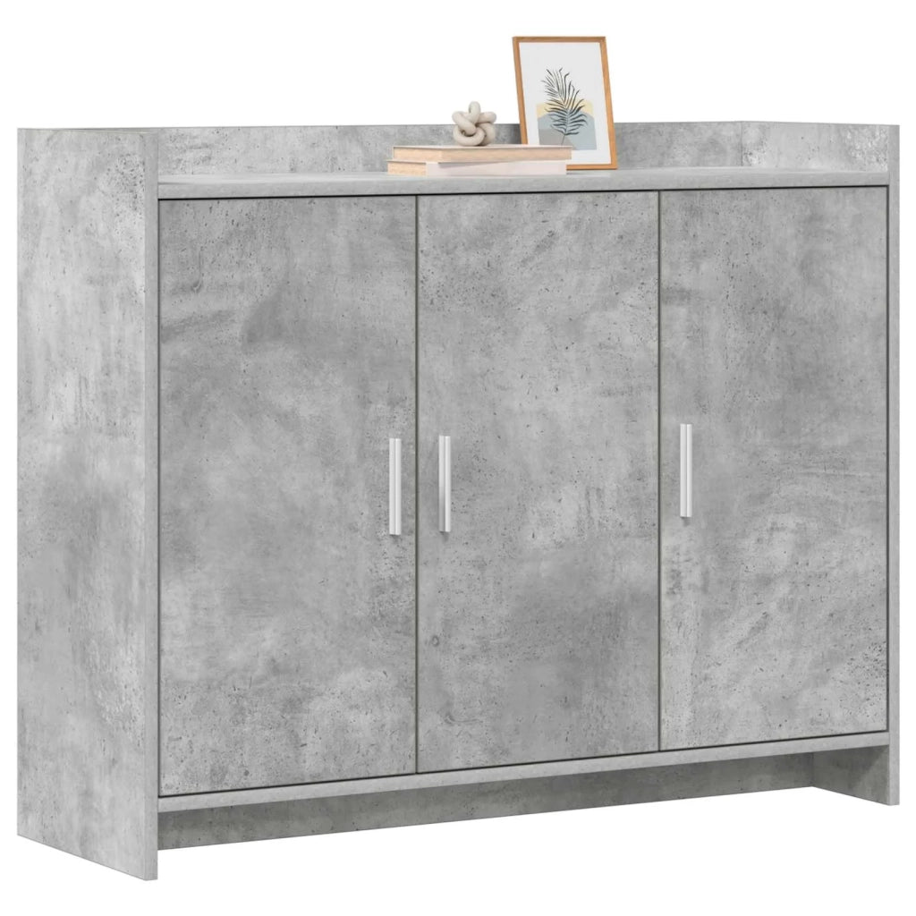 Credenza Grigio Cemento 98,5 x 33 x 80 cm Legno ingegnerizzato 8011126