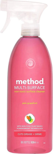 Spray di Pulizia Naturale Rosa Grapefruit - Potente Liquido Pulente per ogni Superficie - 828 ml