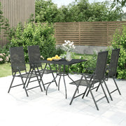 Set da Pranzo da Giardino 5 pz in Acciaio Antracitecod mxl 76743