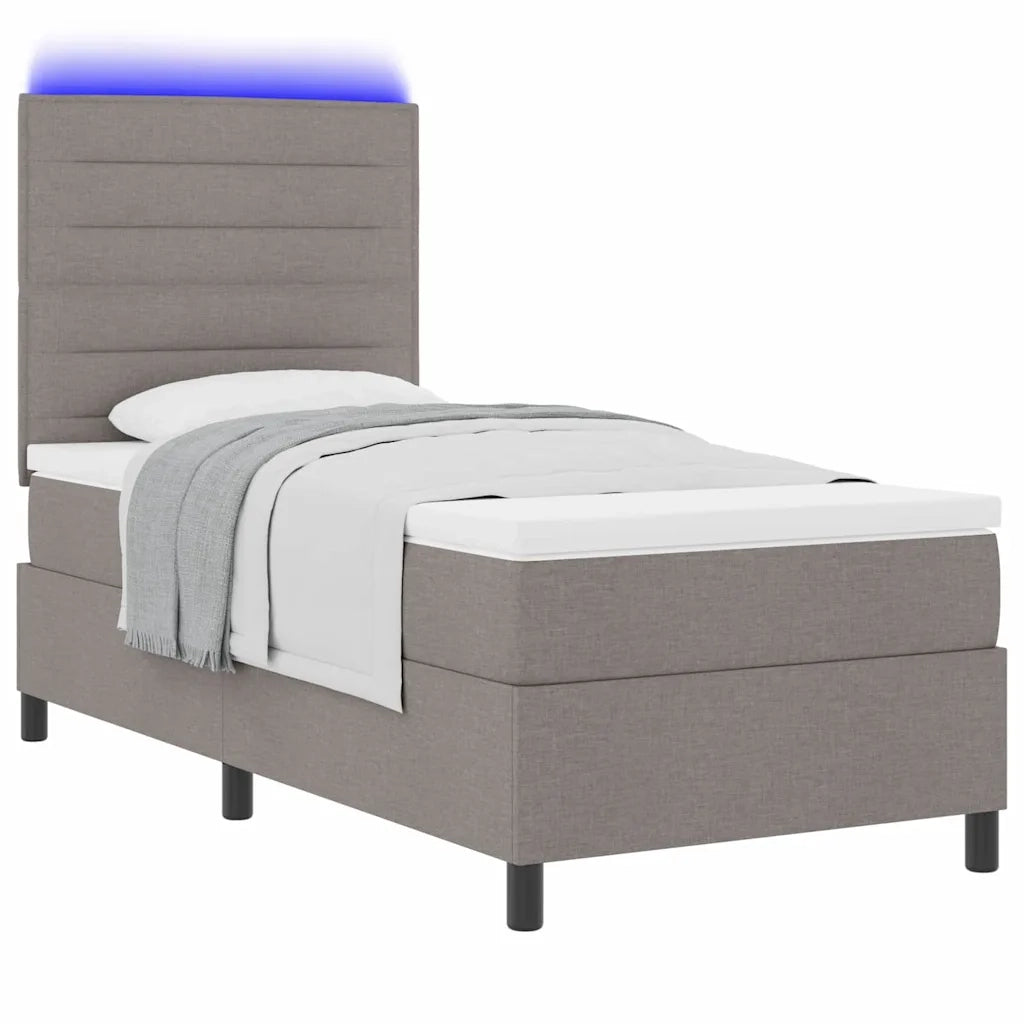 Letto a molle con materasso con led Talpa 100 x 200 cm Tessuto 3342771