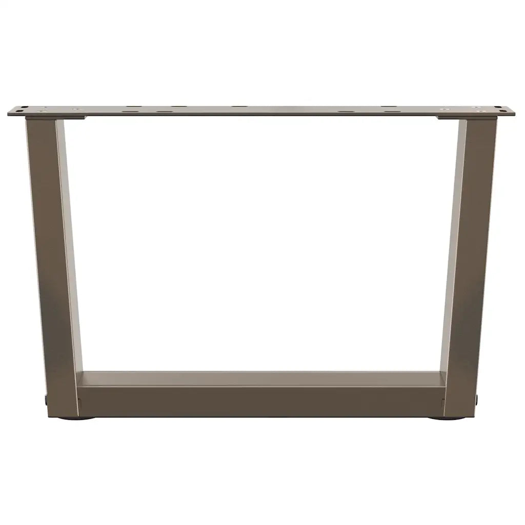 Gambe per Tavolino da Caff¨¨ a Forma di V 2 pz-Set di 2 Gamba per Tavolo Acciaio Naturale 50x(30-31,3) cm Acciaio 962377
