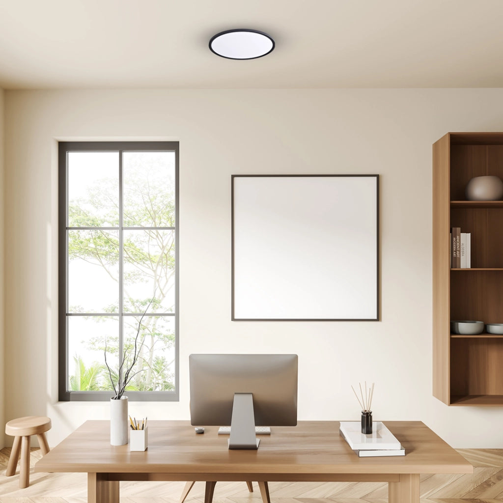 Plafoniera LED Milagro MAQ 32W 40x40 3CCT Nera IP40