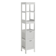 Vicco Armadio per il bagno Bianco 30 x 144 cm con 2 cassetti