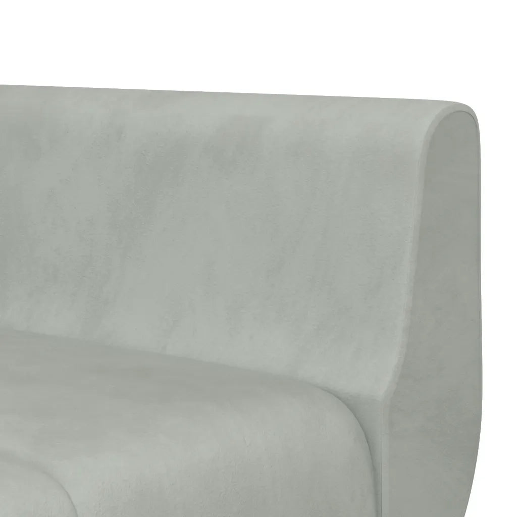 Divano Letto a L Grigio Chiaro 275x140x70 cm in Velluto 3157206