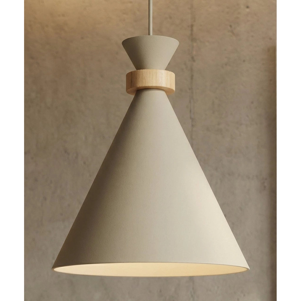 Lampada a sospensione ZERO in acciaio color mokka