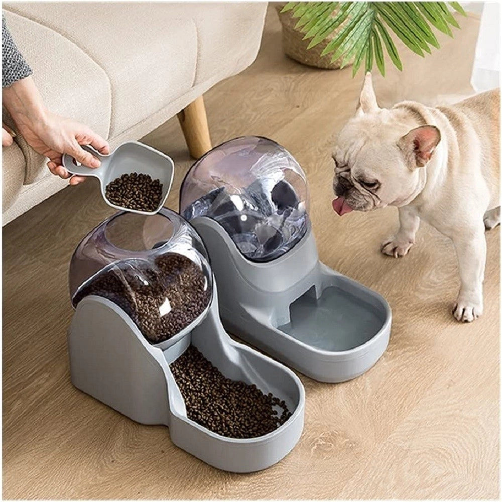 Trade Shop - Mangiatoia Automatica Animali Ciotola Gatto Acqua Alimentazione Distributore 3.8l -