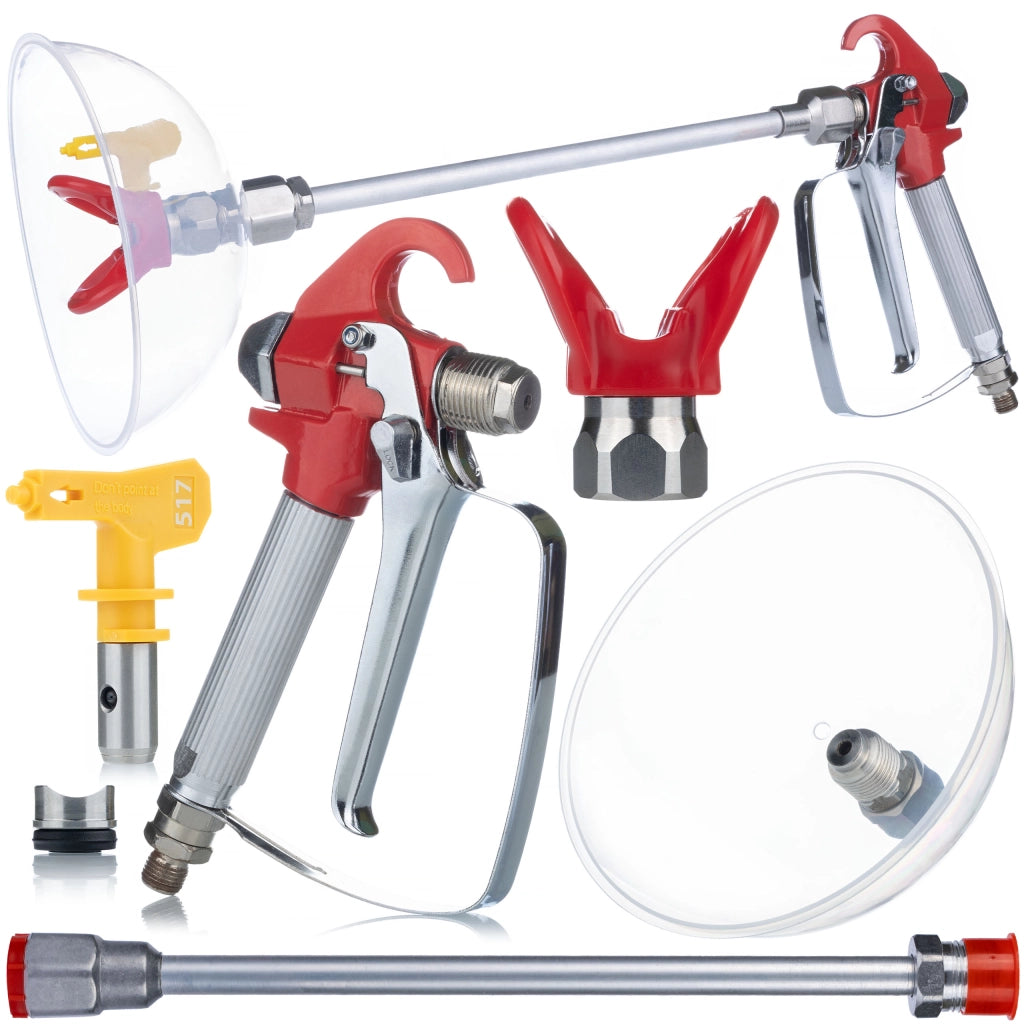 Set di Accessori per Verniciatura Rosfix UltraSpray – Pistola, Lancia 30cm, Ugello 517 | Pressione Max 3000psi