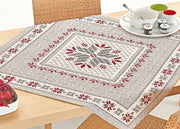 Tovaglia Copritavolo Centrino Runner Tavola Tirolese Montagna Baita Tricot - 90x90 - Tricot