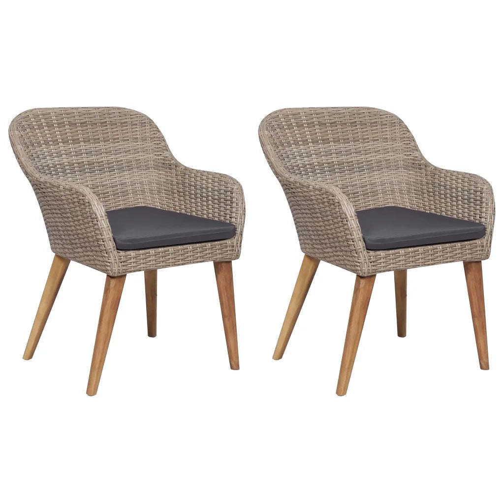 Set Mobili da Pranzo per Giardino 3 pz Marrone 3068719