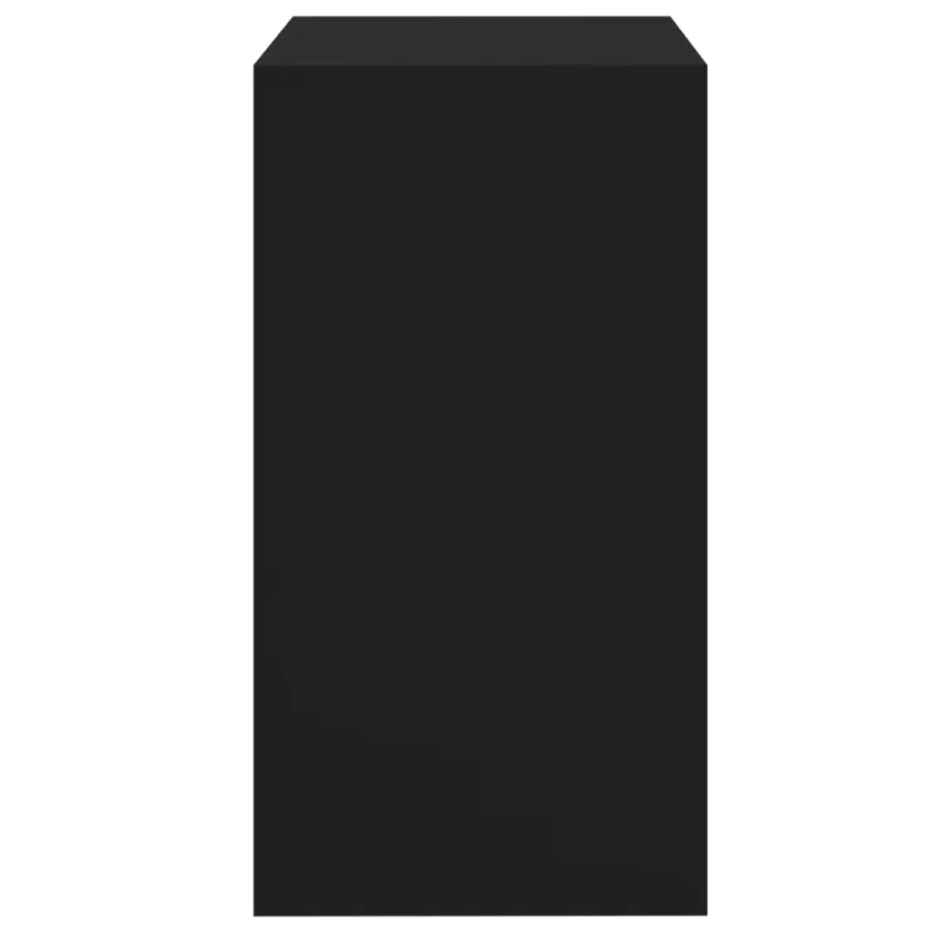Toeletta e Sgabello Nero 60x40x113,5 cm