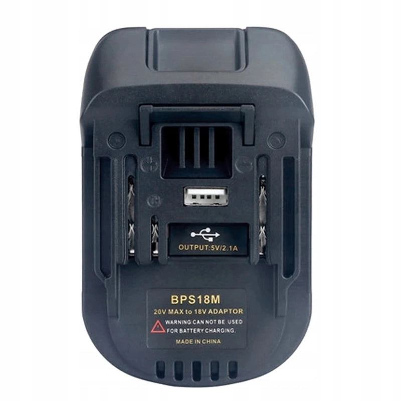 Adattatore Batteria 18V compatibile con Black&Decker, Stanley, Porter Cable per Utensili Makita – Modello BPS18M