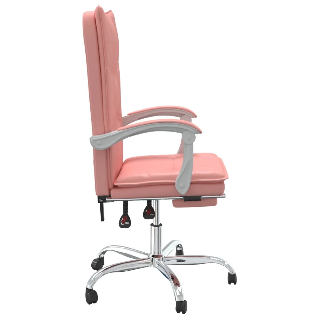 Poltrona da Ufficio Reclinabile Rosa in Similpelle cod mxl 6905