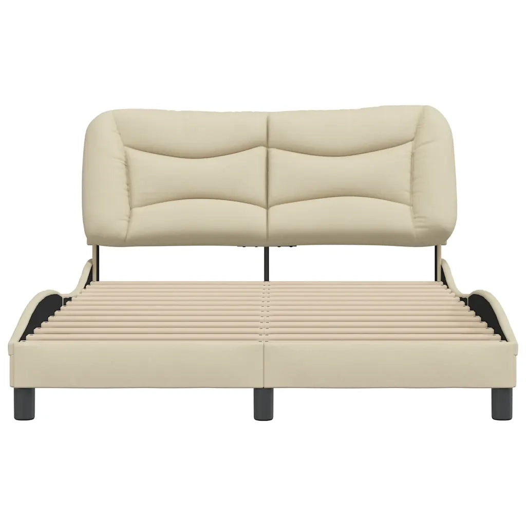 Giroletto senza Materasso Hvar Crema 140x190 cm in Tessuto 3207770