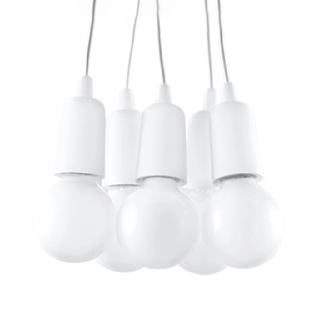 Lampada a sospensione DIEGO 5 bianco