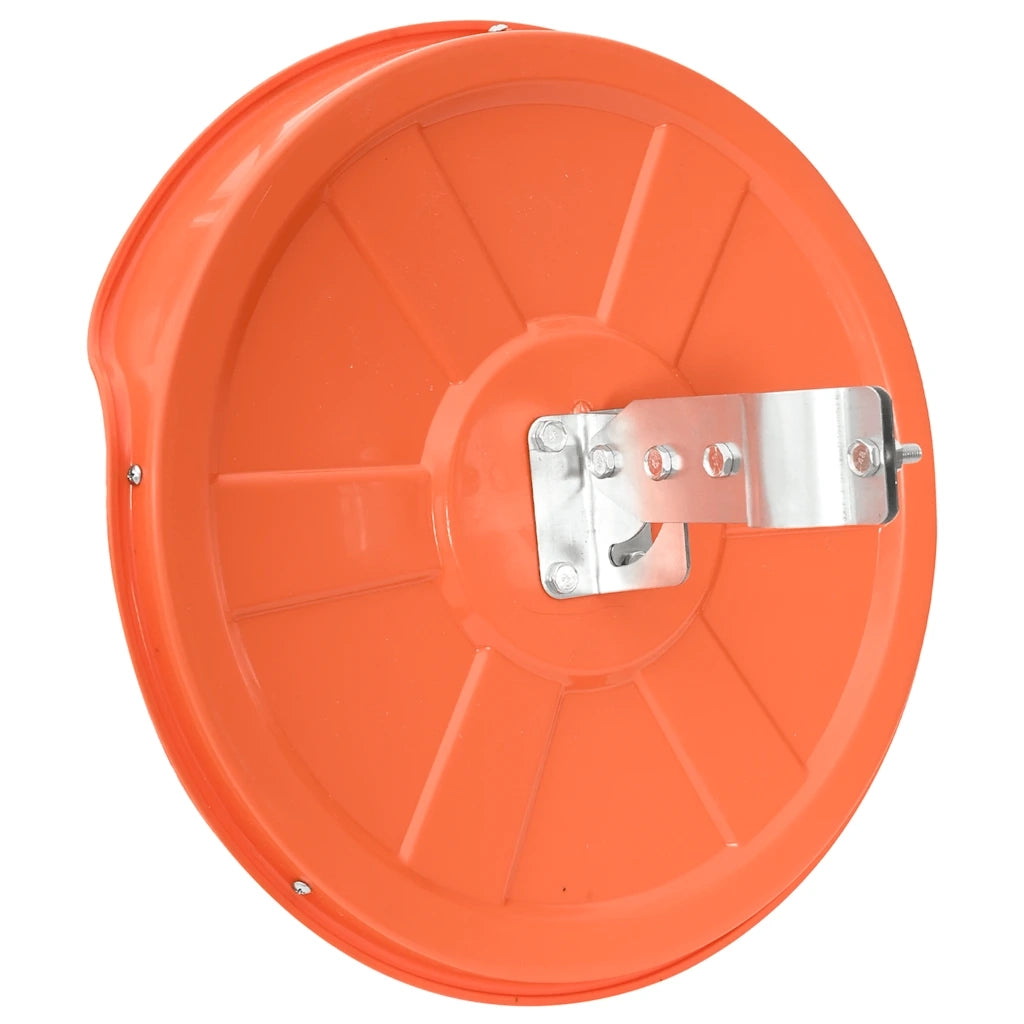 Specchio stradale convesso per esterni arancione ?30 cm in policarbonato