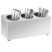 Portaposate con 3 Inserti Rettangolare in Acciaio Inox  cod mxl 53684