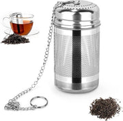 Tè infusore in acciaio inossidabile 316 a maglia fine riciclabile - tè libero - attacco a catena - tazze e tazze