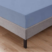 Lenzuolo Sotto Con Angoli Elastici 100% Puro Cotone  Azzurro - Una piazza e mezza