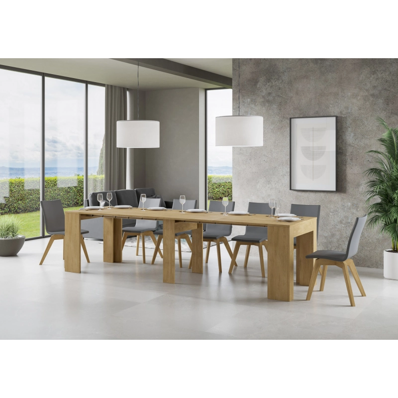 Consolle allungabile 90x49/307 cm Extra - Quercia Natura