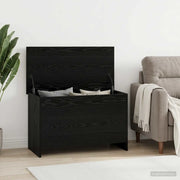Cassa di stoccaggio Rovere Nero 80 x 40 x 50 cm 8011260