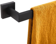 Sostegno per asciugamani 50,8 cm per ferro da bagno e cucina, fissaggio a parete in acciaio inossidabile SUS304, colore mattonato nero B4003BK-L20