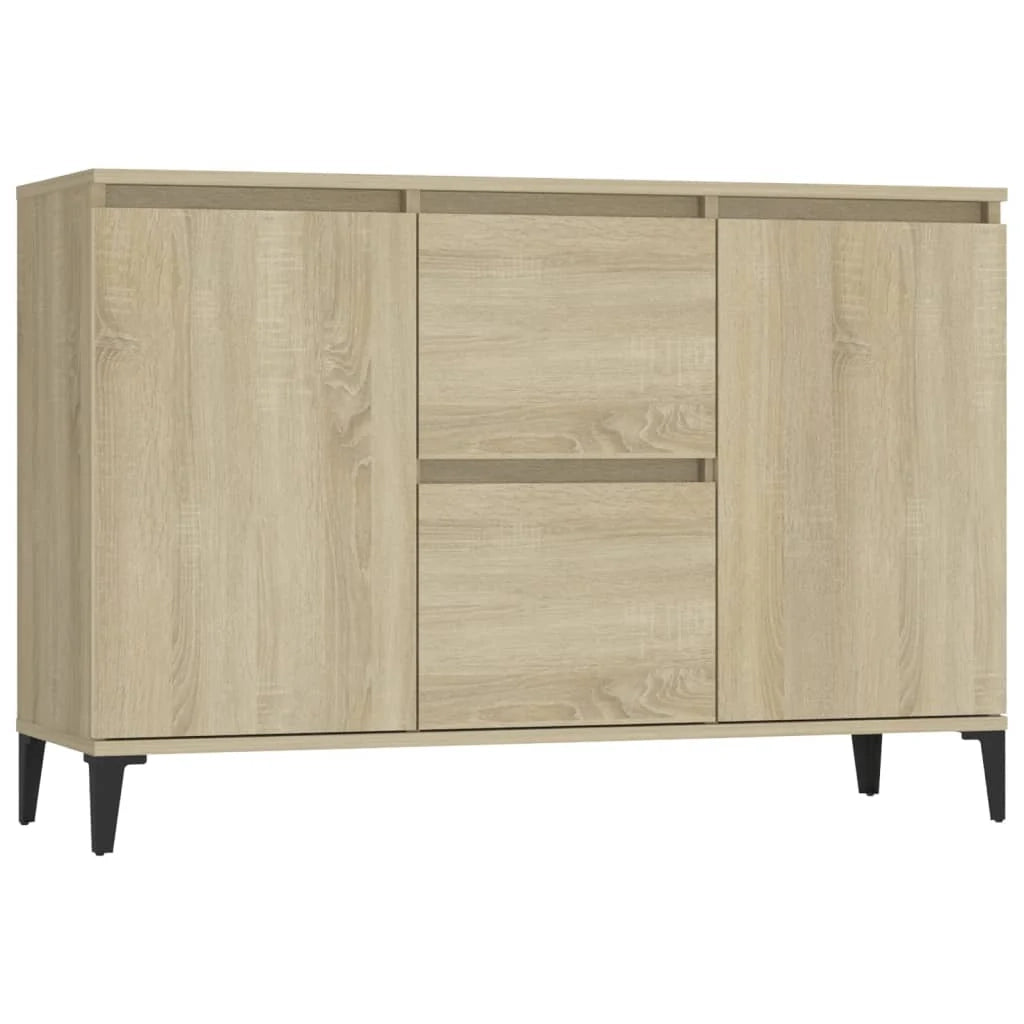 Buffet credenza cassettiera armadio mobile contenitore organizer cucina soggiorno rovere Sonoma 104 x 35 x 70 cm legno ingegnerizzato marrone 02_0031487