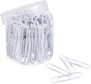 Clip per carta 100 pezzi - 50mm Acciaio inossidabile - Verniciato vinile - Articoli per ufficio - Organizzazione domestica - Disegni divertenti - Articoli per ufficio