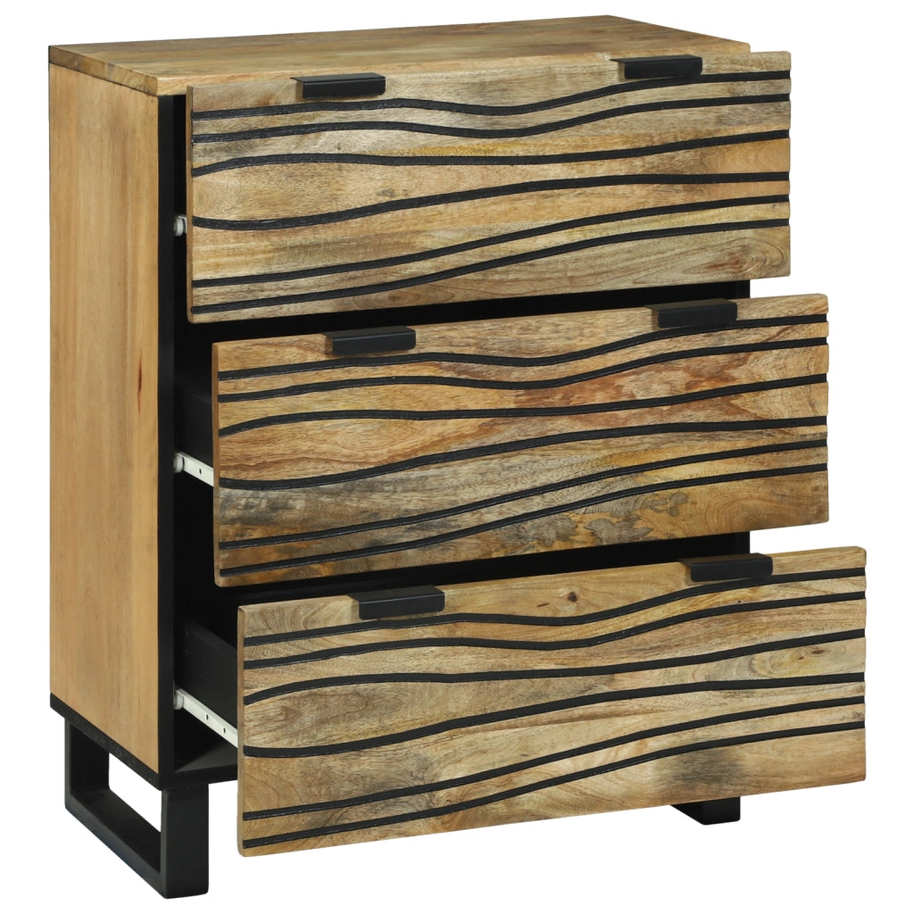 Armadio a buffet 60x33.5x75 cm in legno massello di mango